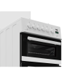 Beko EDG507W 50Cm Gas Twin Cavity White Cooker