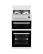 Beko EDG507W 50Cm Gas Twin Cavity White Cooker