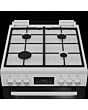 Blomberg GGRN655W 60Cm Gas Double Oven White Cooker With Lid