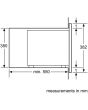 Bosch BFL553MS0B Built In 25 Litres 900W Stainless Steel Solo Microwave