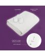 Carmen C81190 Double, Double Control Fitted Washable Electric Blanket