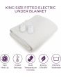 Carmen C81191 King, Double Control Fitted Washable Electric Blanket