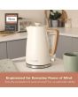 Hamilton Beach HBK01MC 3Kw 1.7 Litres Scandi Matte Cream Kettle