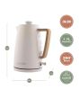 Hamilton Beach HBK01MC 3Kw 1.7 Litres Scandi Matte Cream Kettle