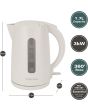 Hamilton Beach HBK1301W 3Kw 1.7 Litres Essentials White Kettle