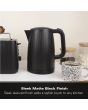 Hamilton Beach HBK8522B 3Kw 1.7 Litres Stealth Matte Black Kettle