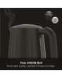 Hamilton Beach HBK8522B 3Kw 1.7 Litres Stealth Matte Black Kettle