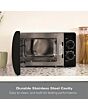 Hamilton Beach HBMX79SSB 20 Litres 700W Stainless Steel Interior Black Solo Manual Control Microwave