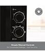 Hamilton Beach HBMX79SSB 20 Litres 700W Stainless Steel Interior Black Solo Manual Control Microwave