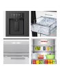 Hisense RQ5P470SYFD American Style Total No Frost Black Fridge Freezer