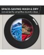 Hoover HGWD 485S8C-80 8/5Kg 1400 White Washer Dryer 