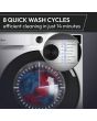 Hoover HGWD 485S8C-80 8/5Kg 1400 White Washer Dryer 