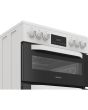 Hotpoint HDD6GDC2W 60Cm Dual Fuel White Cooker With Lid