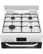 Hotpoint HDD6GDC2W 60Cm Dual Fuel White Cooker With Lid