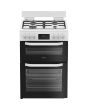 Hotpoint HDD6GDC2W 60Cm Dual Fuel White Cooker With Lid