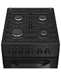 Hotpoint HTG5GCB 50Cm Gas Twin Cavity Oven Black Cooker