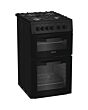 Hotpoint HTG5GCB 50Cm Gas Twin Cavity Oven Black Cooker