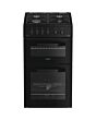Hotpoint HTG5GCB 50Cm Gas Twin Cavity Oven Black Cooker