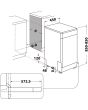 Indesit DSFE1B10SUKN Slimline 10 Place Settings Silver Dishwasher