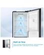 Midea MDRB379FGD30 54.7Cm 60/40 Total No Frost Black Fridge Freezer
