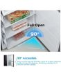 Midea MDRB379FGD30 54.7Cm 60/40 Total No Frost Black Fridge Freezer