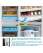 Midea MDRB379FGD30 54.7Cm 60/40 Total No Frost Black Fridge Freezer
