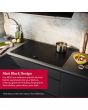 Neff T68NUV4A0 80Cm Induction Matt Black Hob