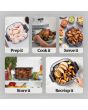 Ninja AS090UKWH Crispi Pro 5-In-1 Glass White Air Fryer 