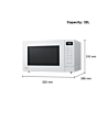 Panasonic NN-ST64QWBPQ 32 Litres 1000W Solo Inverter White Microwave