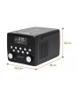 Roberts Radio SOUND49BK Dab+/Fm/Cd/Bluetooth Black Clock Radio