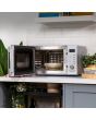 Russell Hobbs RHM2348S 23 Litres 800W Dial & Touch Control Silver Solo Microwave With Stainless Stee