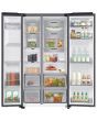 Samsung RS70F66KCFEU 91Cm Side By Side American Black Stainless Steel Fridge Freezer 