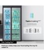Samsung RS70F66KCFEU 91Cm Side By Side American Black Stainless Steel Fridge Freezer 