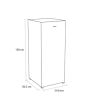Sensis RFTLF01Z54EW Upright Tall Low Frost White Freezer 