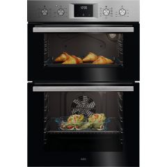 Aeg GU5CP20M Built In Electric Double Stainless Steel Oven 