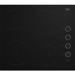 Beko CIHYV21B 58Cm Ceramic Black Hob With Control Knobs