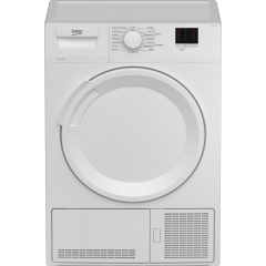 Beko DTLCE80041W 8Kg Condenser Sensor Dry White Tumble Dryer 