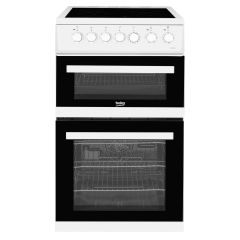 Beko EDVC503W 50cm Double Oven Electric White Cooker 