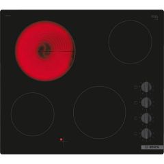 Bosch PKE611CA3E 60Cm Ceramic Black Hob With Control Knobs