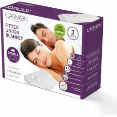Carmen C81190 Double, Double Control Fitted Washable Electric Blanket