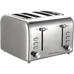 Hamilton Beach HB5729 4 Slice Brushed + Polished Stainless Steel Toaster