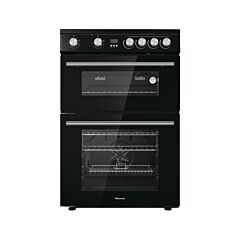 Hisense HDE3211BBUK 60Cm Electric Double Oven Black Cooker With Ceramic Hob
