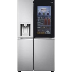Lg GSXV90BSAE American Style Plumbed Ice/Water Premium Steel Fridge Freezer 