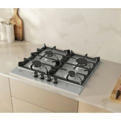 Neff T26CIP8N0 58.2Cm Gas Stainless Steel Hob With Control Knobs 