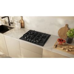 Neff 59Cm Black Hob With Control Knobs