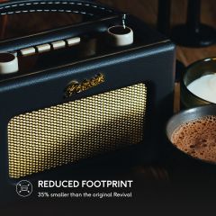 Roberts Radio REV-UNOBTBK Dab+/Fm Retro Bluetooth Black Radio