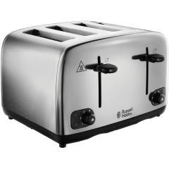 Russell Hobbs 24090 4 Slice Adventure Brushed Stainless Steel Toaster