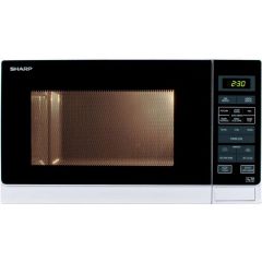 Sharp R372WM 25 Litre 900W Digital Control White Solo Microwave