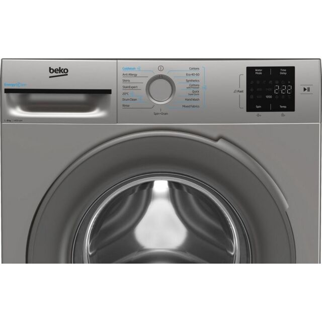 Beko BMN3WT3841S 8Kg 1400 Silver Washing Machine