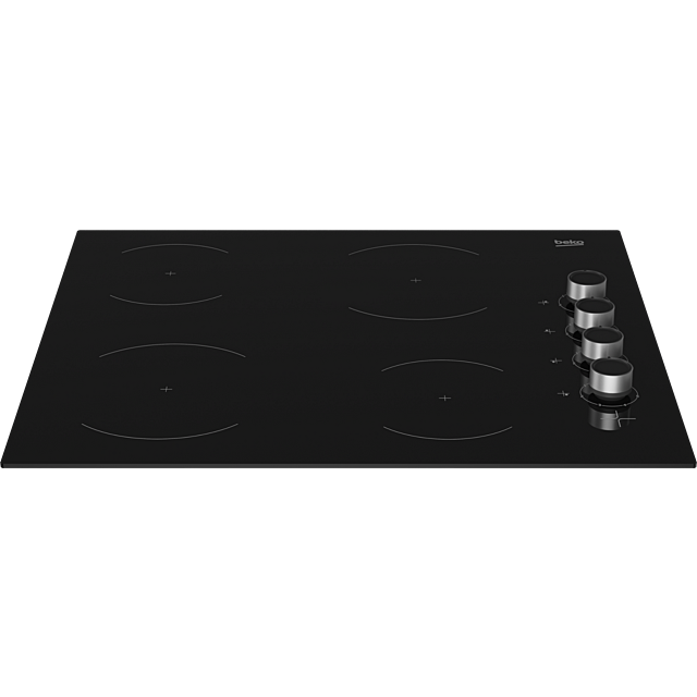Beko CIHYV21B 58Cm Ceramic Black Hob With Control Knobs